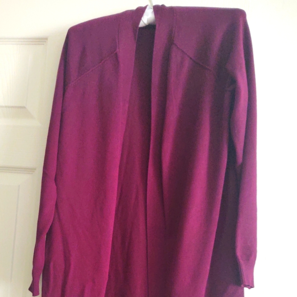 Lovely Burgundy Sweater Coat New